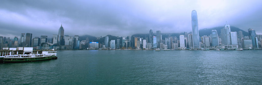 View across Hong Kong Harbour